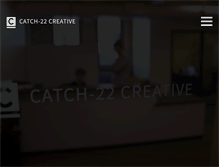 Tablet Screenshot of catch22creative.com